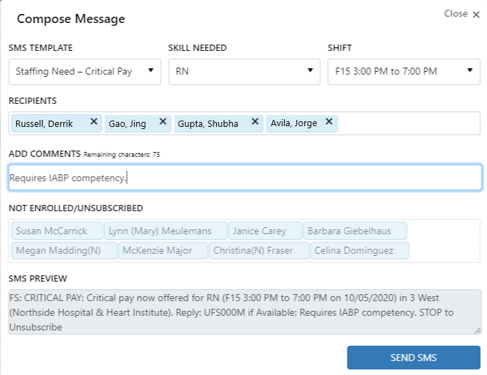 Example: Compose Message Window